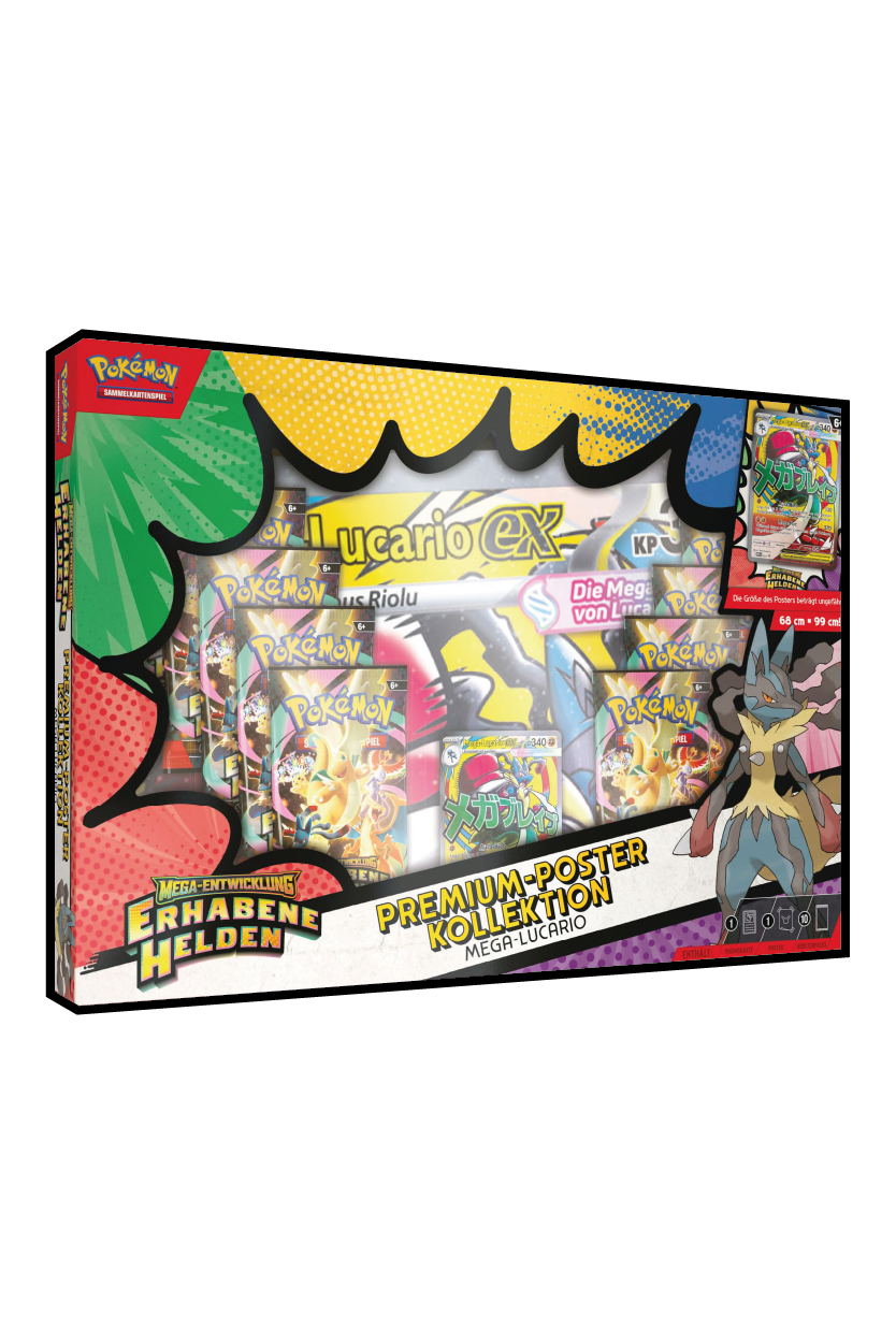 Erhabene Helden - Mega Lucario Premium-Poster Kollektion