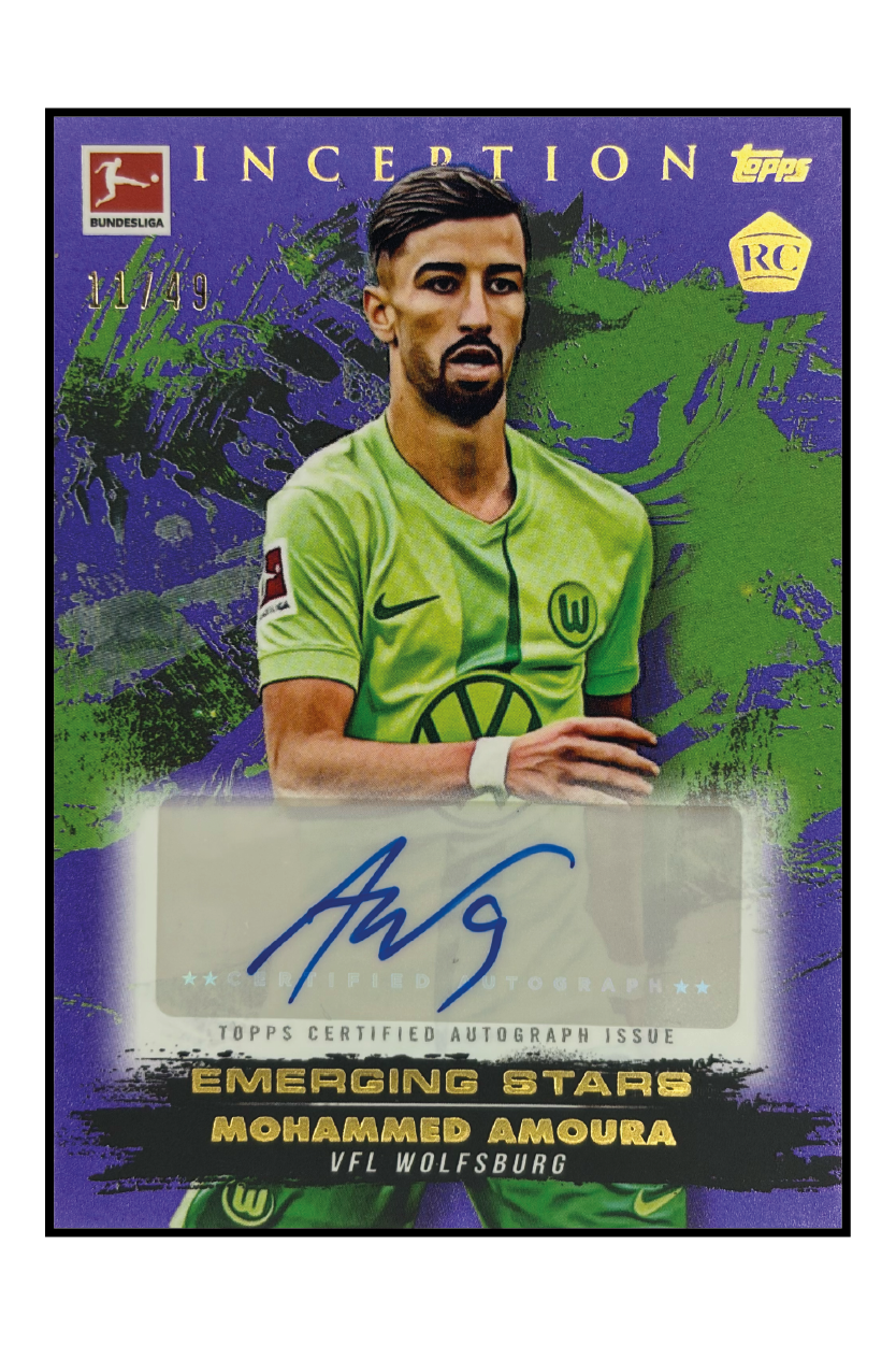 Mohammed Amoura Rookie Autogramm /49 – Fußball Sammelkarte