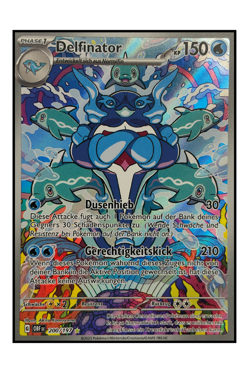 Delfinator (OBF 200) – Illustration Rare Pokémonkarte