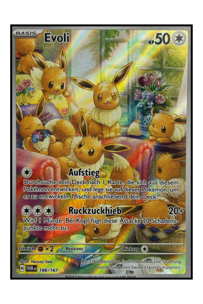 Evoli (TWM 188) – Illustration Rare Pokémonkarte