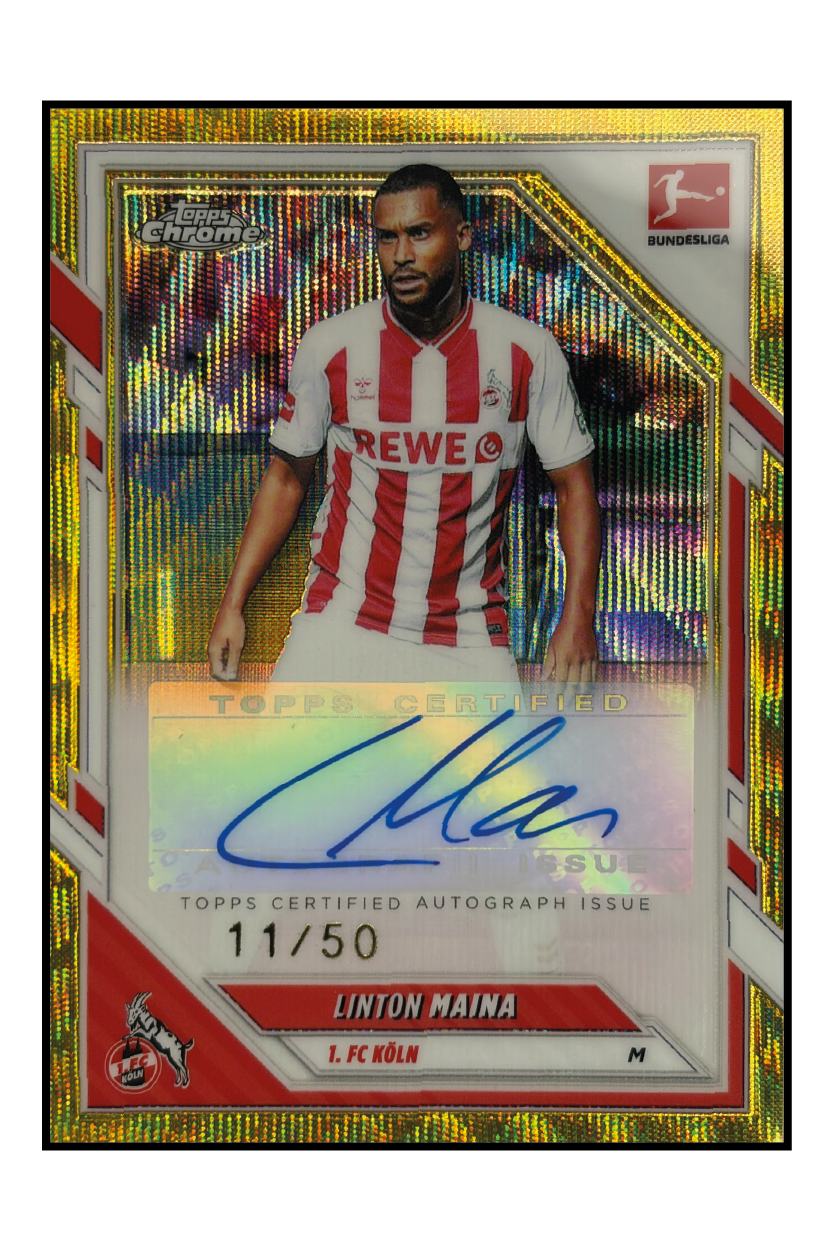 Linton Maina Autogramm /50 – Fußball Sammelkarte