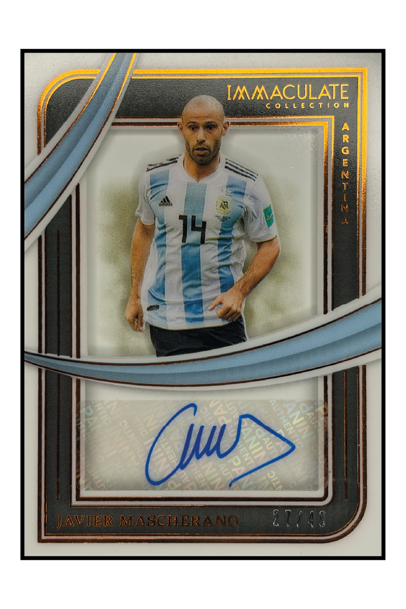 Javier Mascherano Autogramm /49 – Fußball Sammelkarte