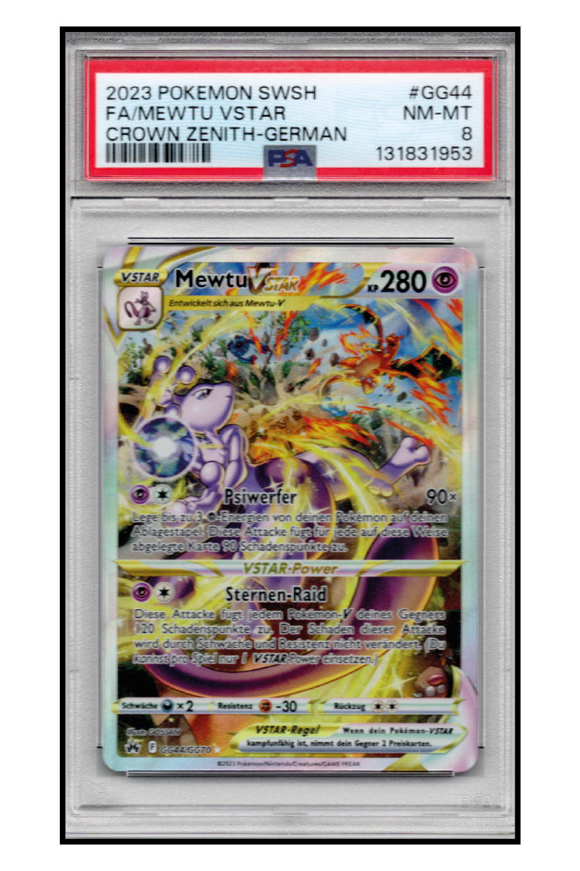 Mewtu VSTAR (CRZ GG44) PSA 8