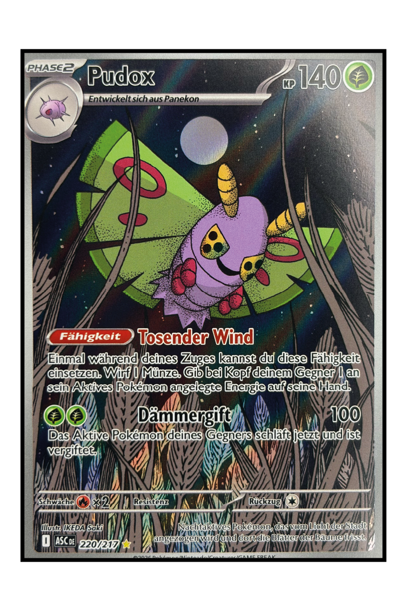 Pudox (ASC 220) – Illustration Rare Pokémonkarte