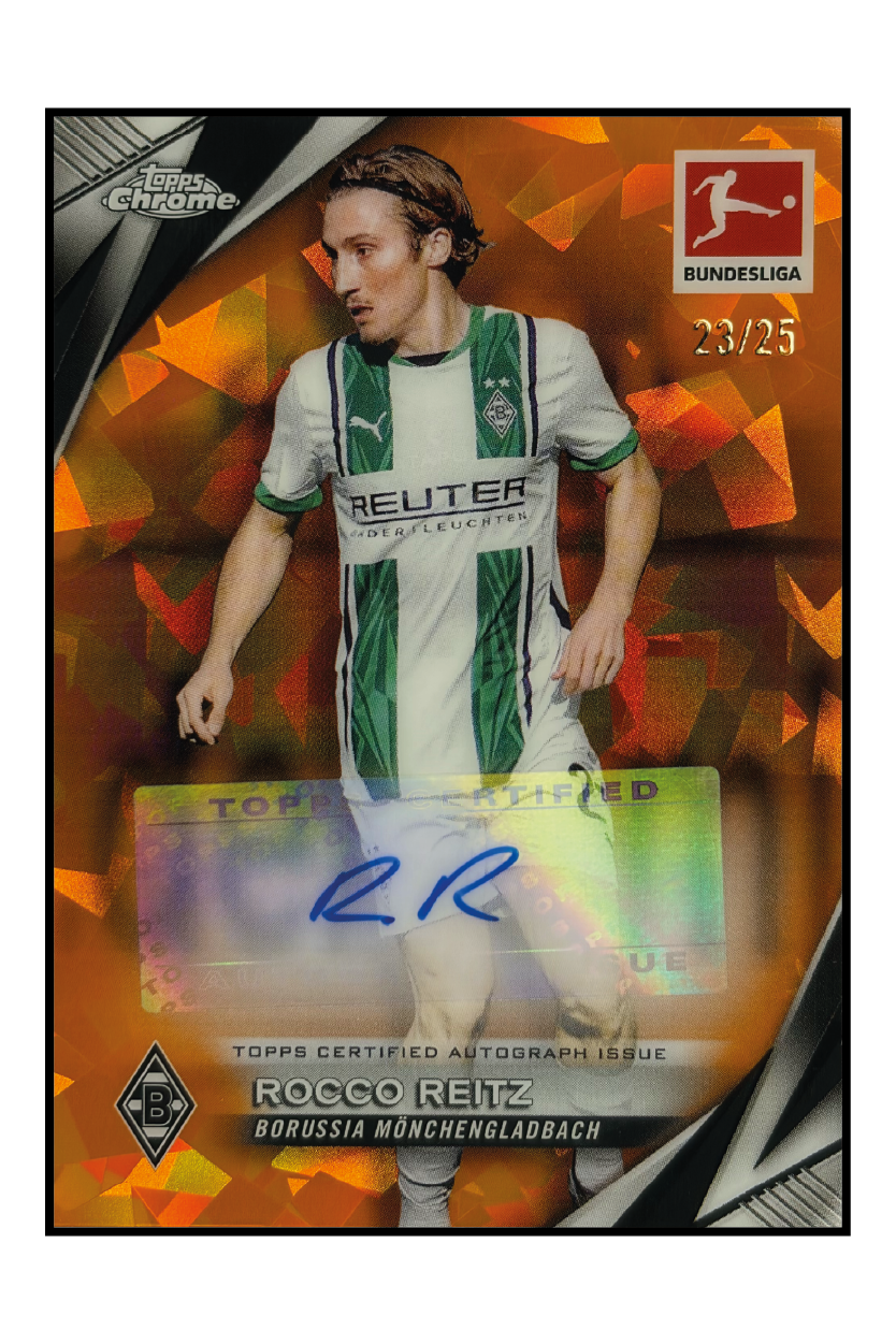 Rocco Reitz Autogramm /25 – Fußball Sammelkarte