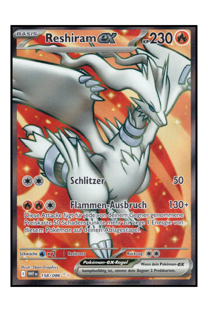 Reshiram ex (WHT 158)