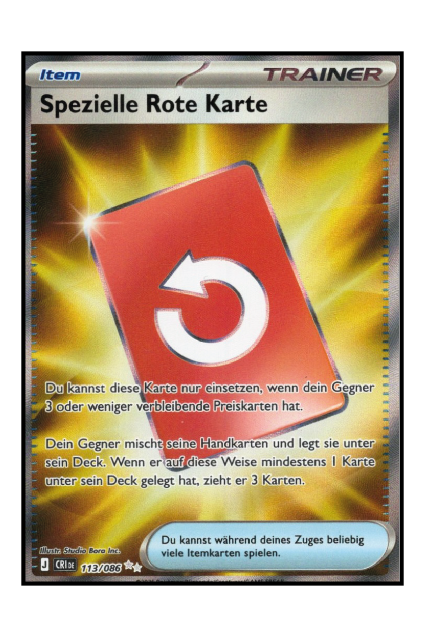 Spezielle Rote Karte (CRI 113)