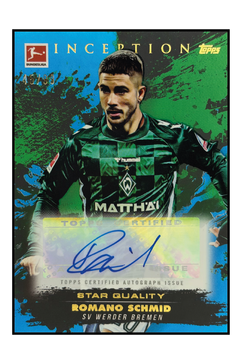 Romano Schmid Autogramm /99 – Fußball Sammelkarte