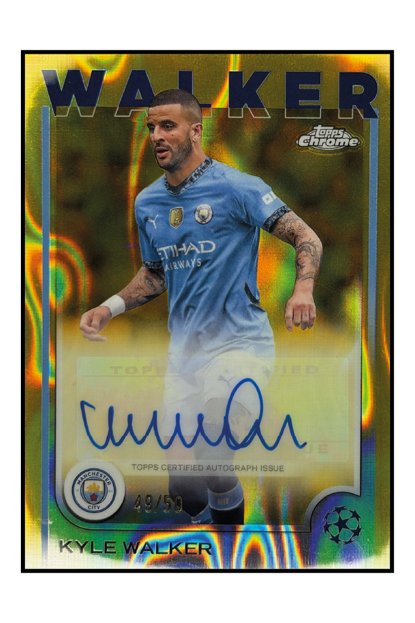 Kyle Walker Autogramm /50 – Fußball Sammelkarte