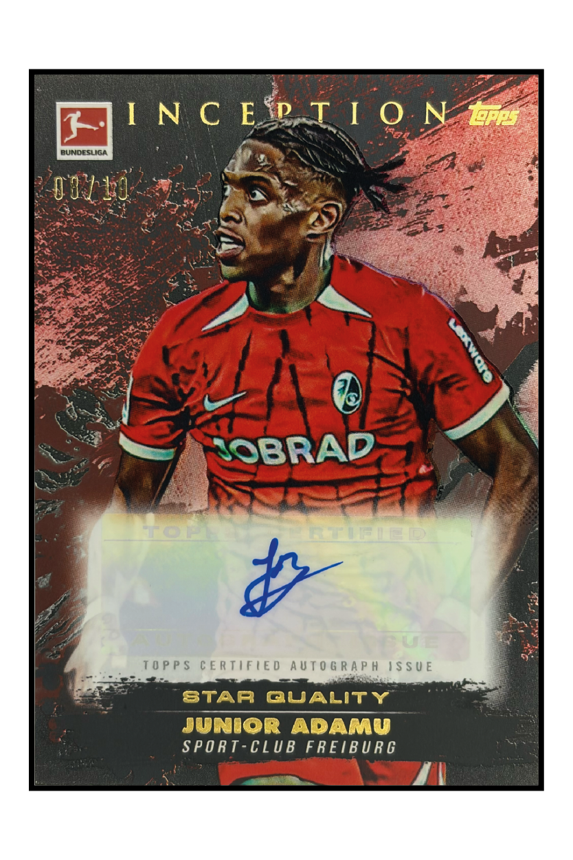 Junior Adamu Autogramm /10 – Fußball Sammelkarte