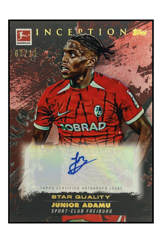 Junior Adamu Autogramm /10 – Fußball Sammelkarte