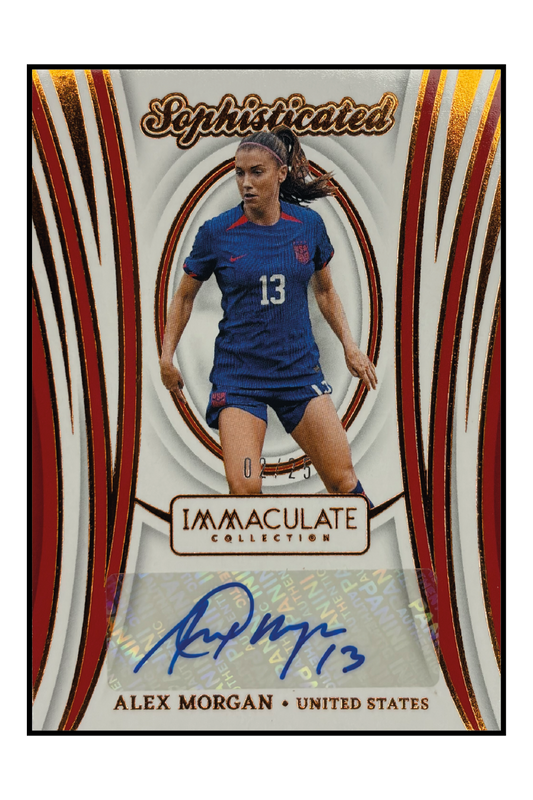 Alex Morgan Autogramm /25 – Fußball Sammelkarte