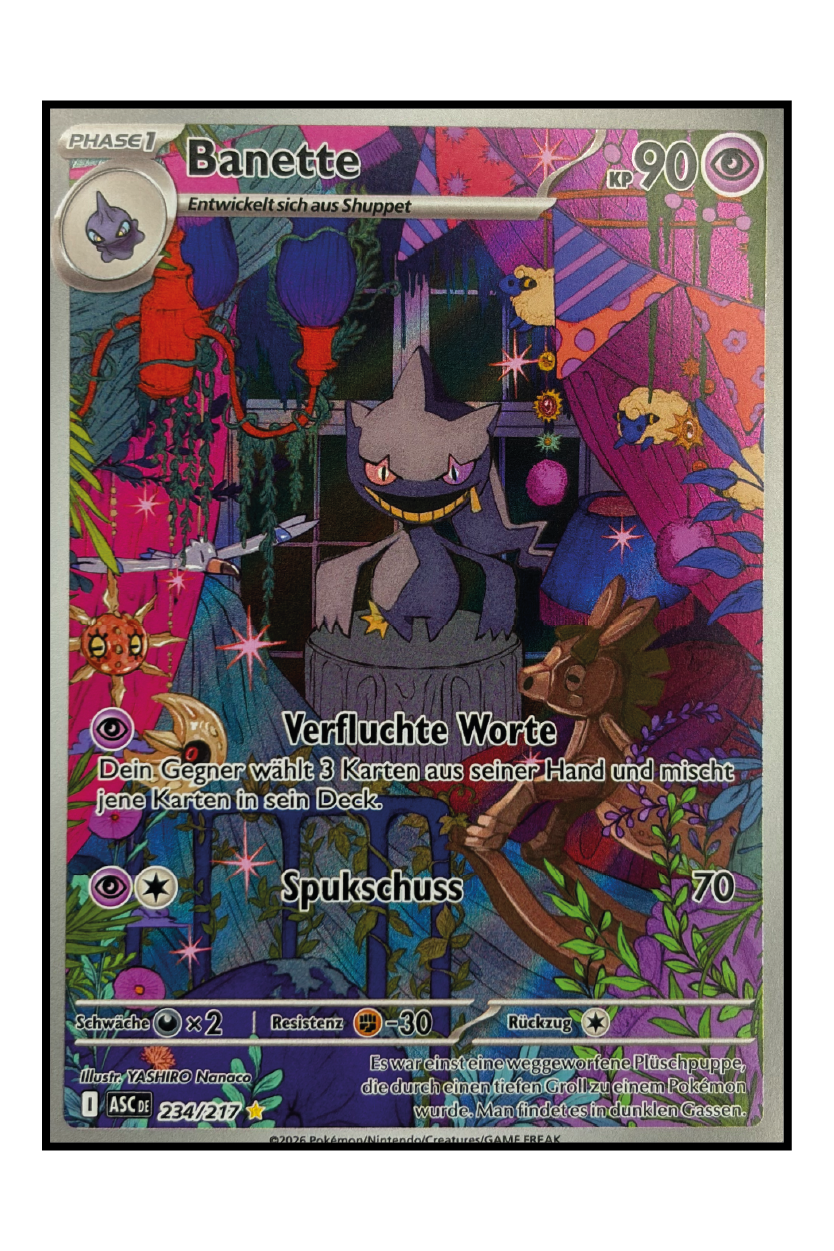 Banette (ASC 234) – Illustration Rare Pokémonkarte
