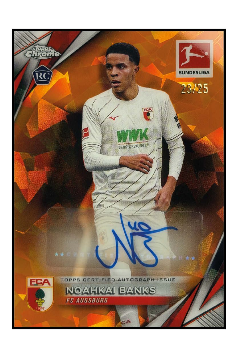 Noahkai Banks Rookie Autogramm /25 – Fußball Sammelkarte