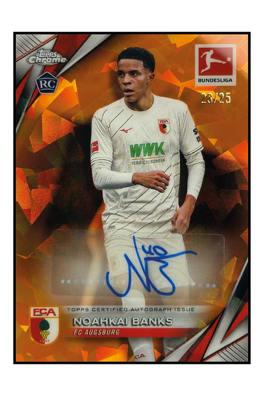 Noahkai Banks Rookie Autogramm /25 – Fußball Sammelkarte