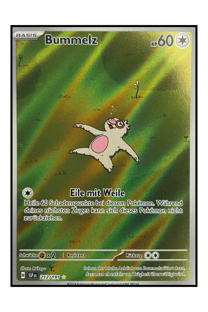 Bummelz (SSP 212) – Illustration Rare Pokémonkarte