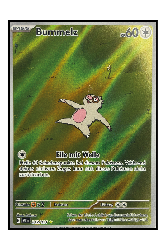 Bummelz (SSP 212) – Illustration Rare Pokémonkarte