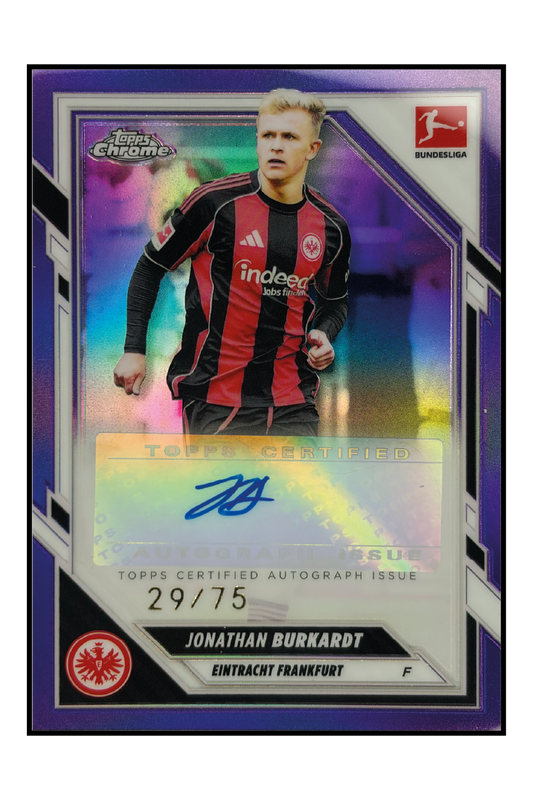Jonathan Burkardt Autogramm /75 – Fußball Sammelkarte