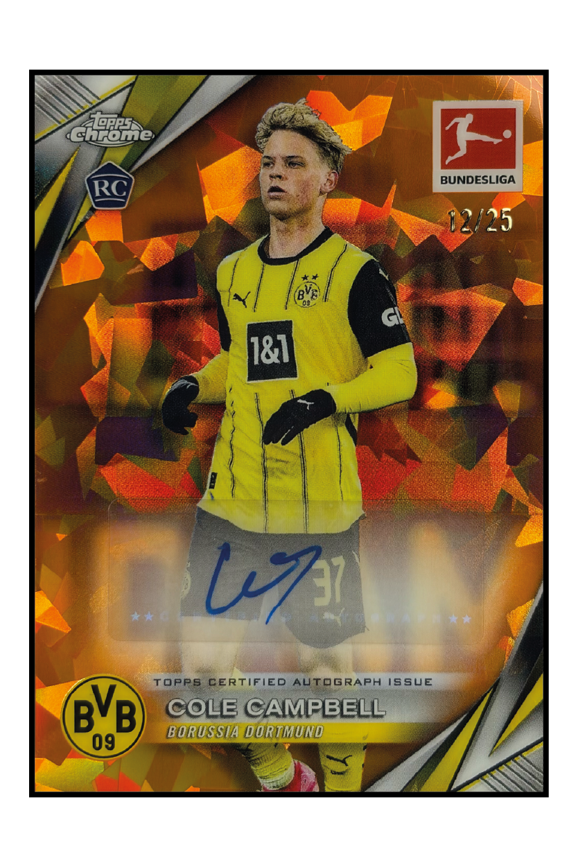 Cole Campbell Rookie Autogramm /25 – Fußball Sammelkarte