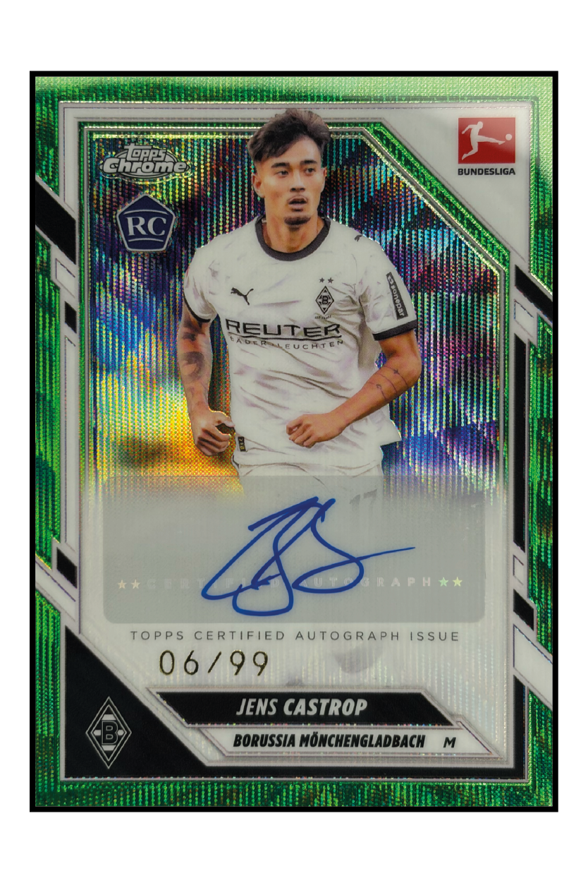 Jens Castrop Rookie Autogramm /99 – Fußball Sammelkarte