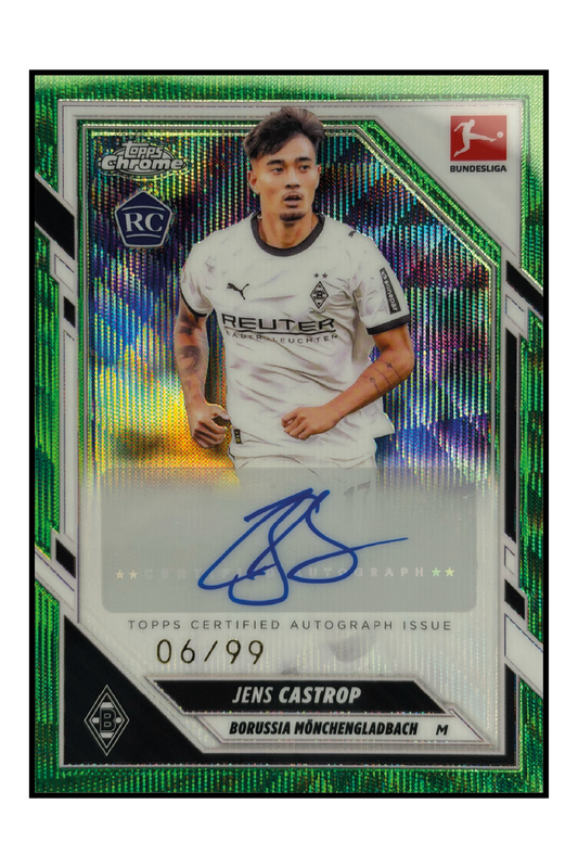 Jens Castrop Rookie Autogramm /99 – Fußball Sammelkarte