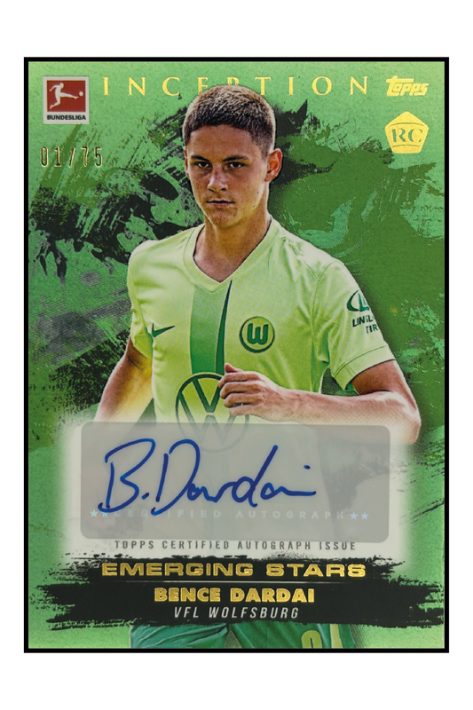 Bence Dardai Rookie Autogramm /75 – Fußball Sammelkarte