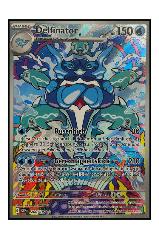 Delfinator (OBF 200) – Illustration Rare Pokémonkarte