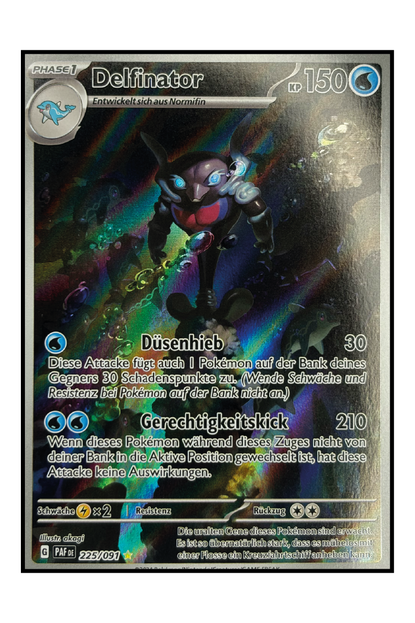 Delfinator (PAF 225) – Illustration Rare Pokémonkarte