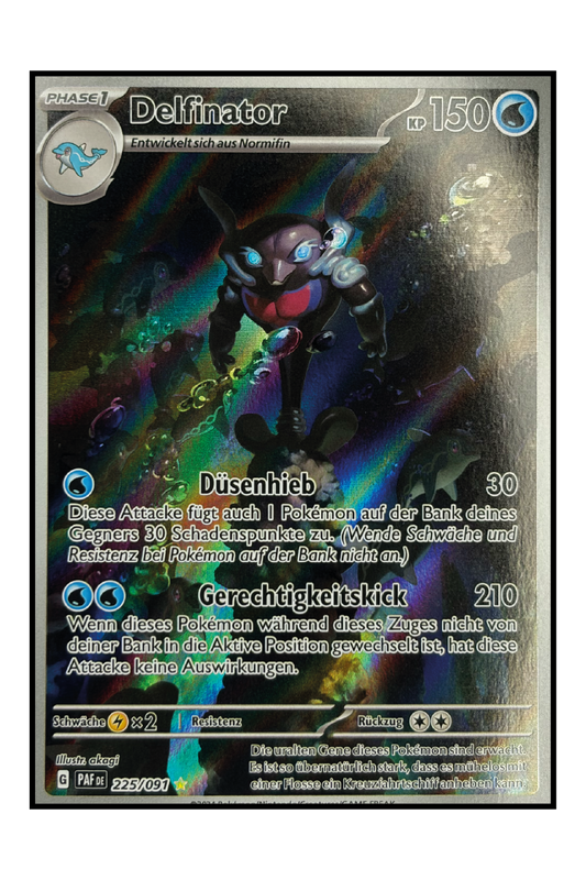 Delfinator (PAF 225) – Illustration Rare Pokémonkarte