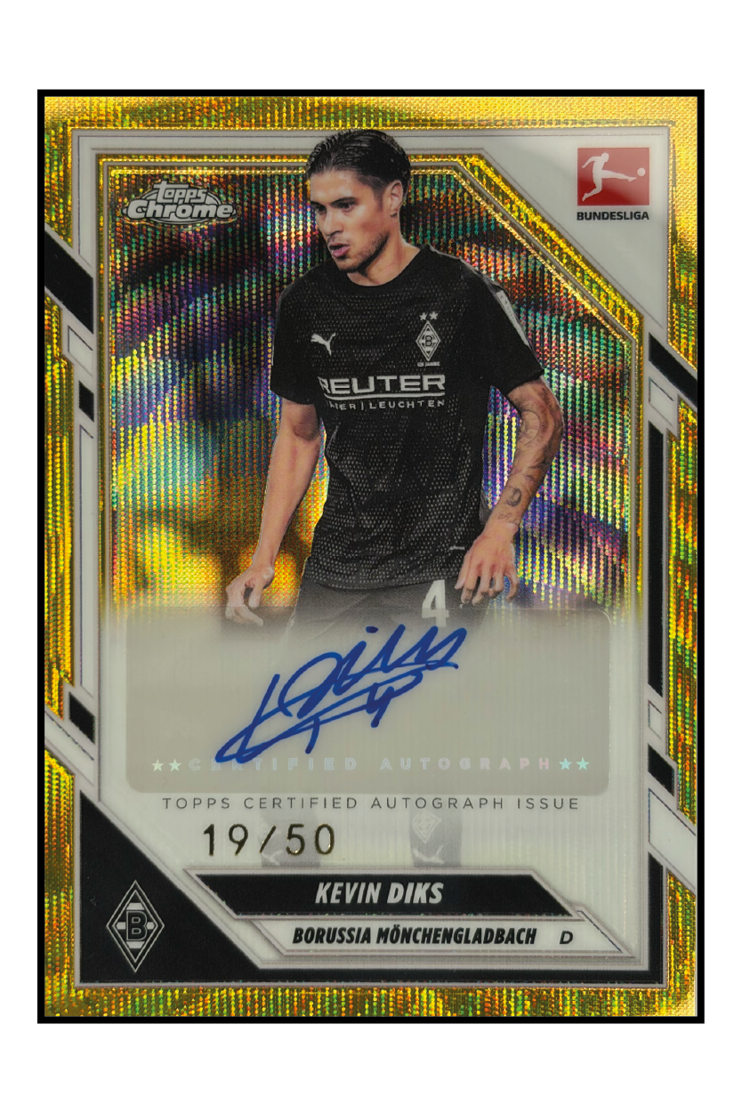 Kevin Diks Autogramm /50 – Fußball Sammelkarte