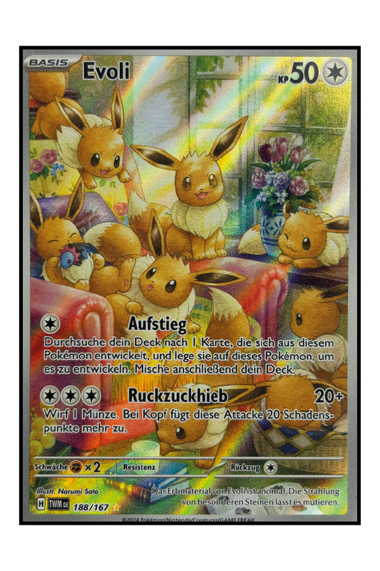 Evoli (TWM 188) – Illustration Rare Pokémonkarte