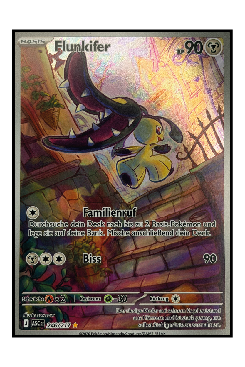 Flunkifer (ASC 246) – Illustration Rare Pokémonkarte