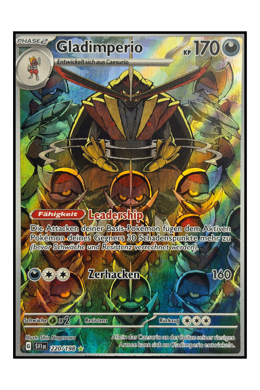 Gladimperio (SVI 220) – Illustration Rare Pokémonkarte
