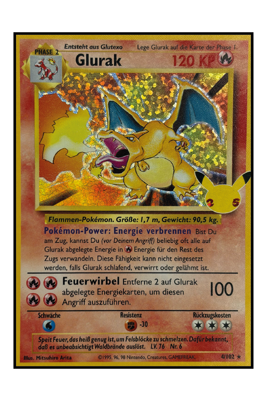 Glurak (CEL BS 4) – Pokémonkarte