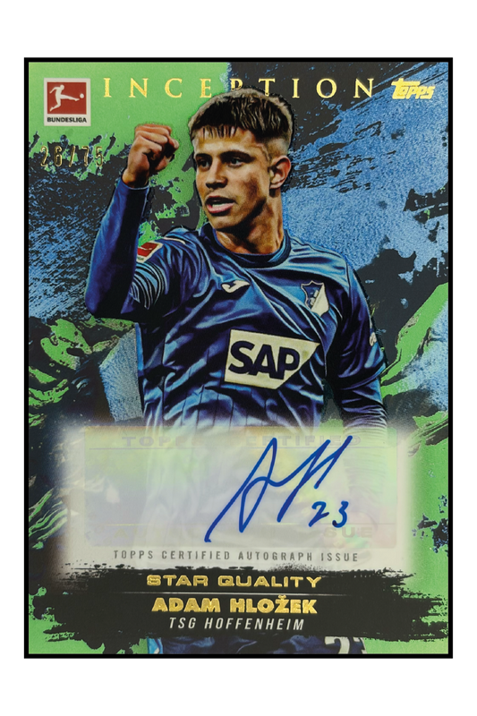 Adam Hlozek Autogramm /75 – Fußball Sammelkarte