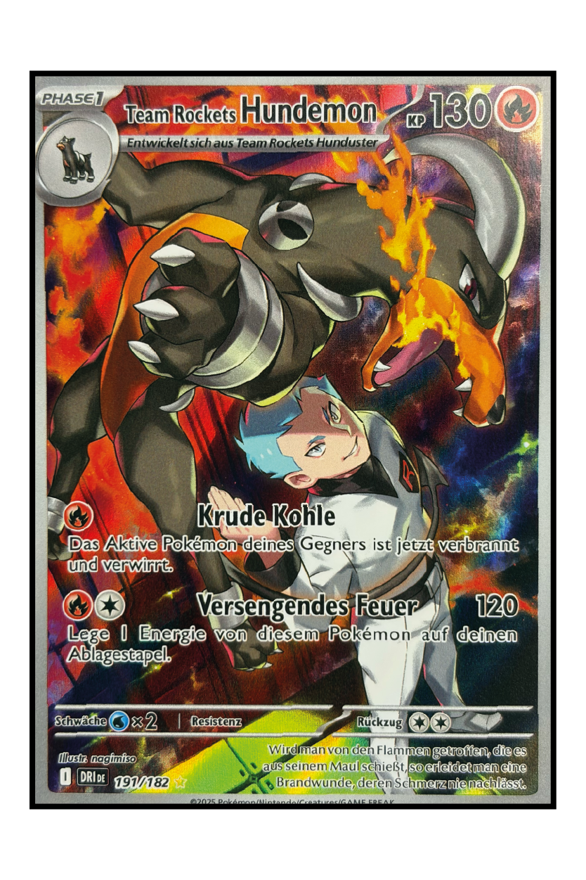 Team Rockets Hundemon (DRI 191) – Illustration Rare Pokémonkarte