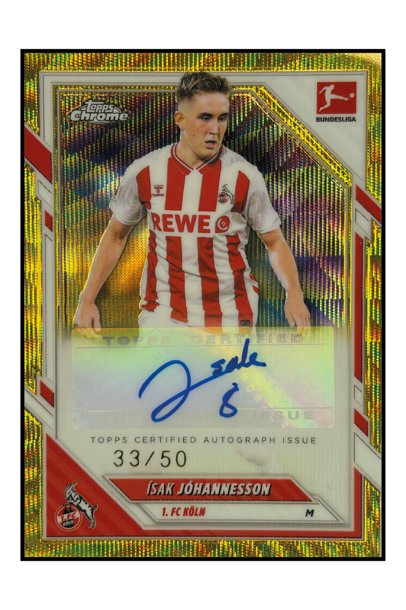 Ísak Jóhannesson Autogramm /50 – Fußball Sammelkarte