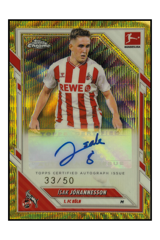 Ísak Jóhannesson Autogramm /50 – Fußball Sammelkarte