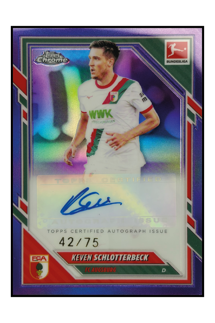 Keven Schlotterbeck Autogramm /75 – Fußball Sammelkarte