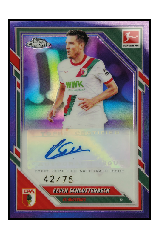 Keven Schlotterbeck Autogramm /75 – Fußball Sammelkarte