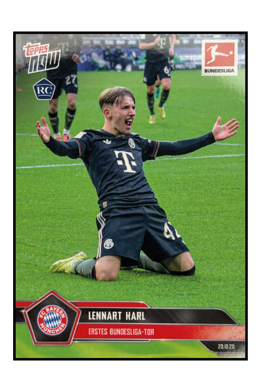 Topps Now - Lennart Karl – Fußball Sammelkarte