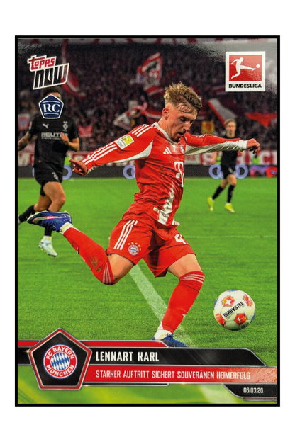 Topps Now - Lennart Karl – Fußball Sammelkarte
