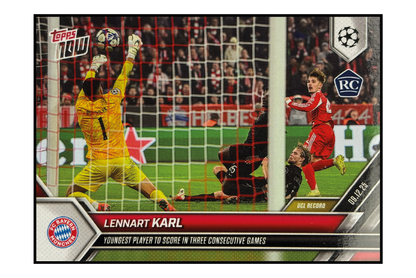 Topps Now - Lennart Karl – Fußball Sammelkarte