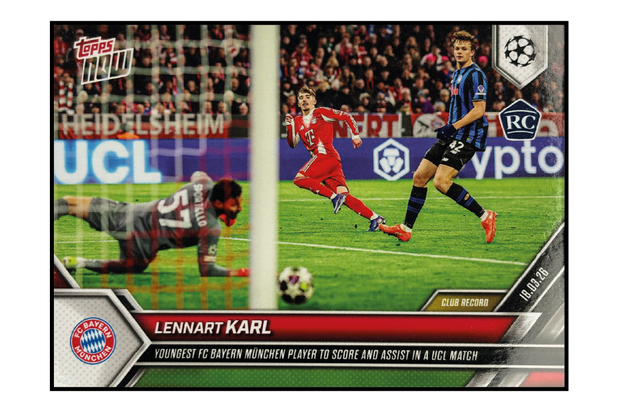Topps Now - Lennart Karl – Fußball Sammelkarte