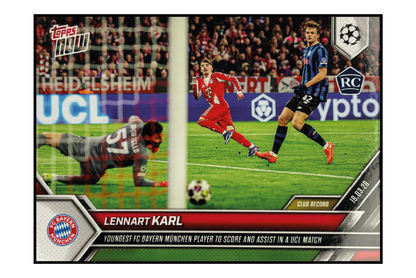Topps Now - Lennart Karl – Fußball Sammelkarte