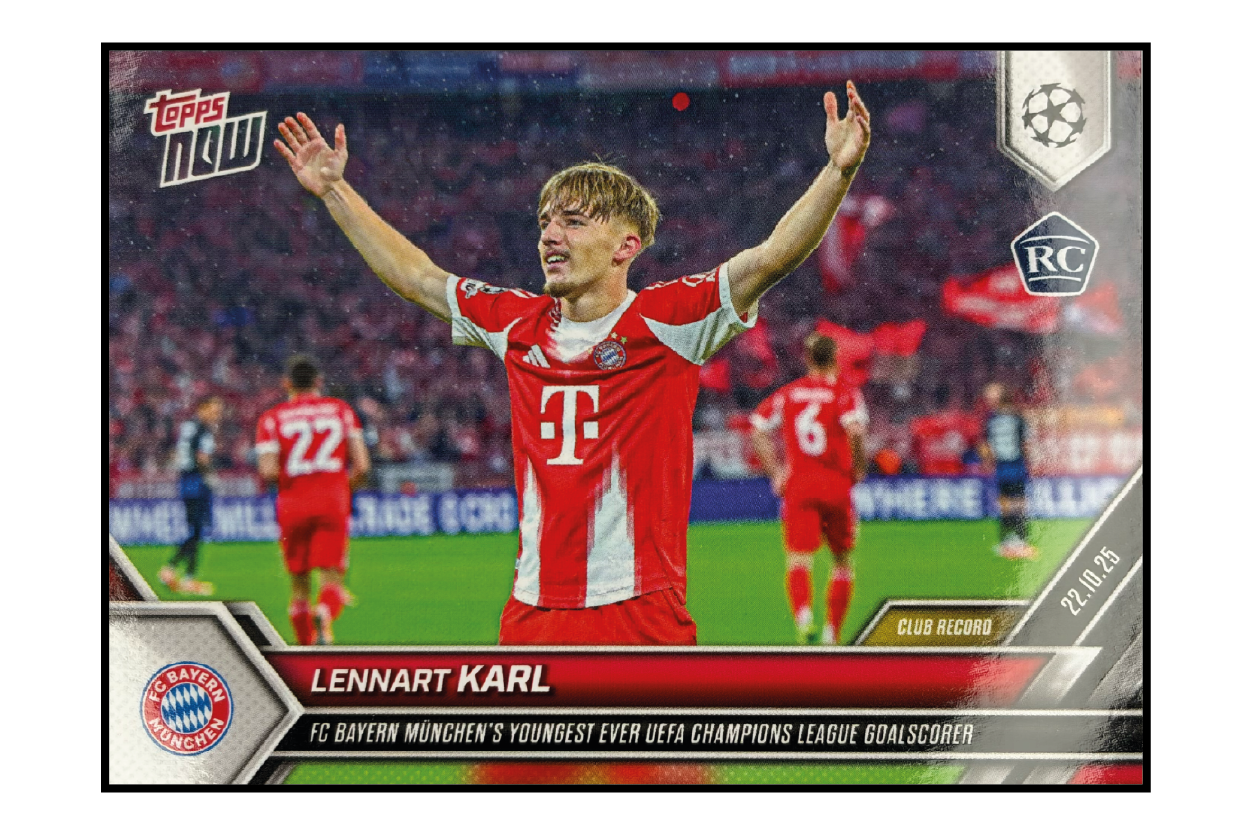 Topps Now - Lennart Karl – Fußball Sammelkarte