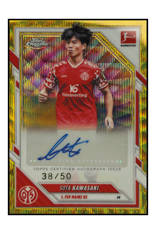 Sota Kawasaki Autogramm /50 – Fußball Sammelkarte