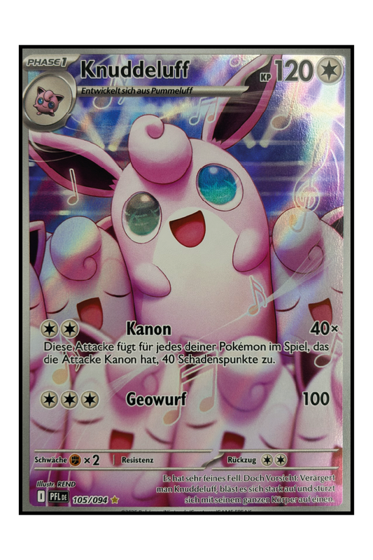 Knuddeluff (PFL 105) – Illustration Rare Pokémonkarte