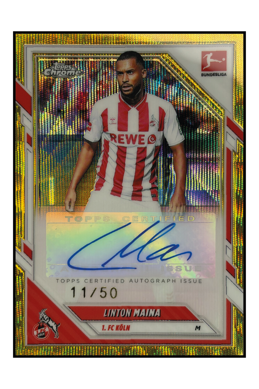 Linton Maina Autogramm /50 – Fußball Sammelkarte