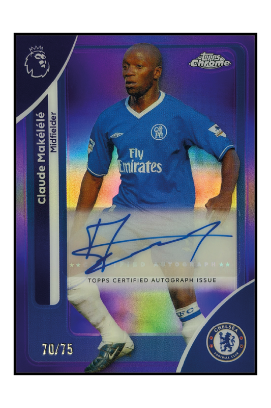 Claude Makelele Autogramm /75 – Fußball Sammelkarte
